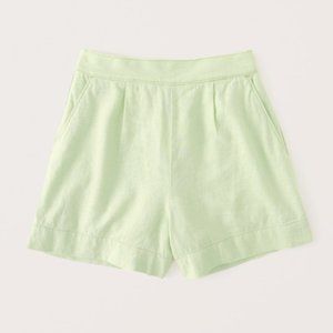 Abercrombie & Fitch Linen-Blend Pull-On Shorts